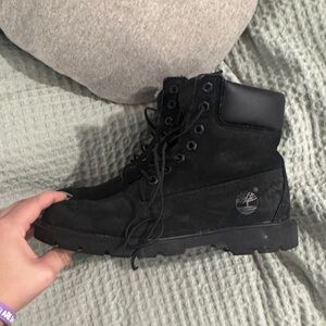 Timberland Black Lace-Up Boots